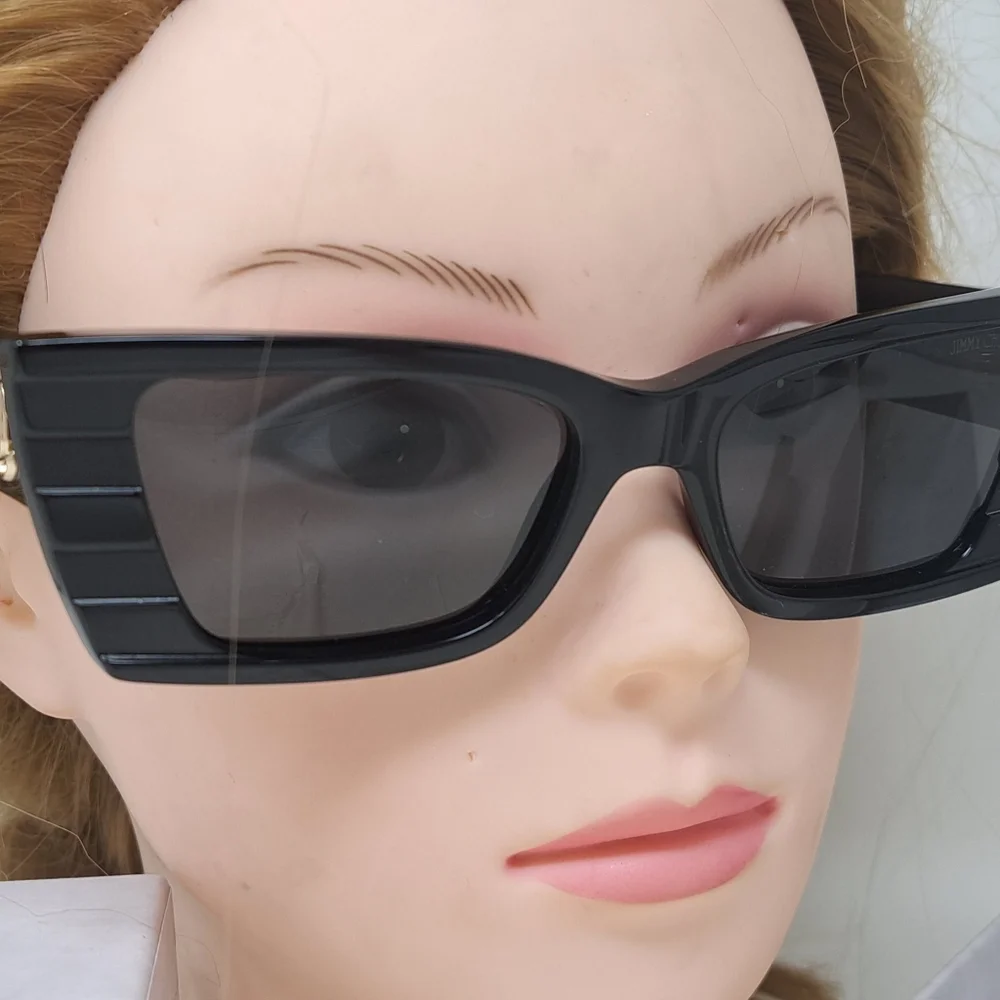 NWT Jimmy Choo Avenue Motif Tatum Sunglasses Matte Black Gray JC5009 53-17-140 - Picture 14 of 15